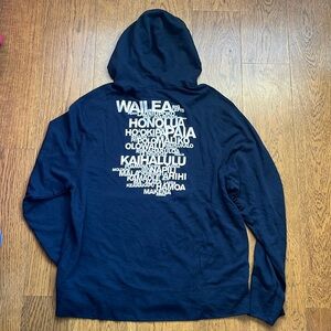 NWT James Perse zip up hoodie in black, size 4